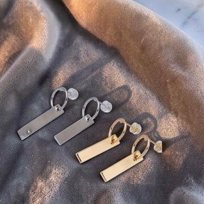 Bar Geometric Stud Earrings