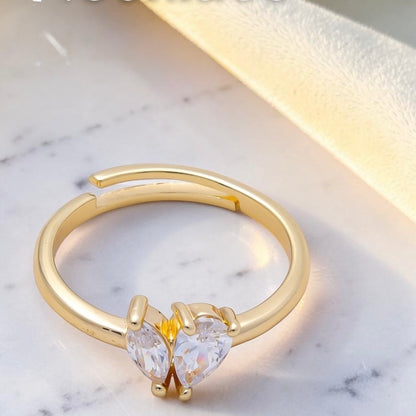 Marquise Teardrop  Band Ring