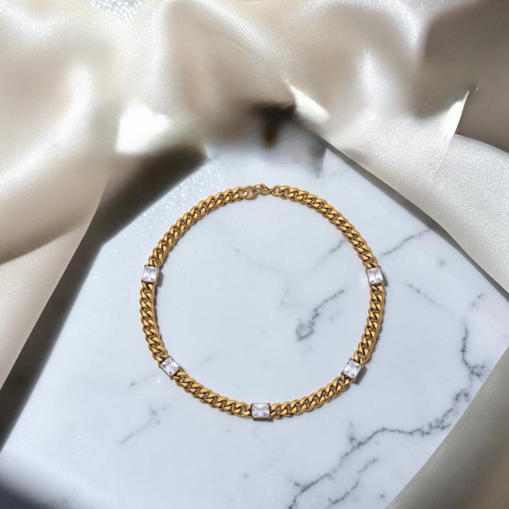 Golden Radiance Bracelet or Chocker Necklace