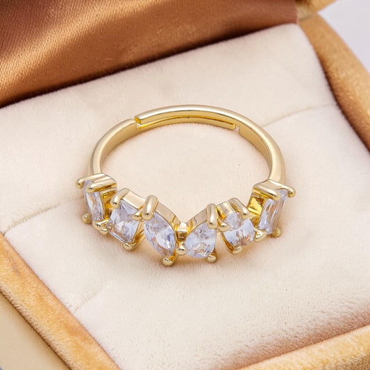 CZ Mini Cluster Ring