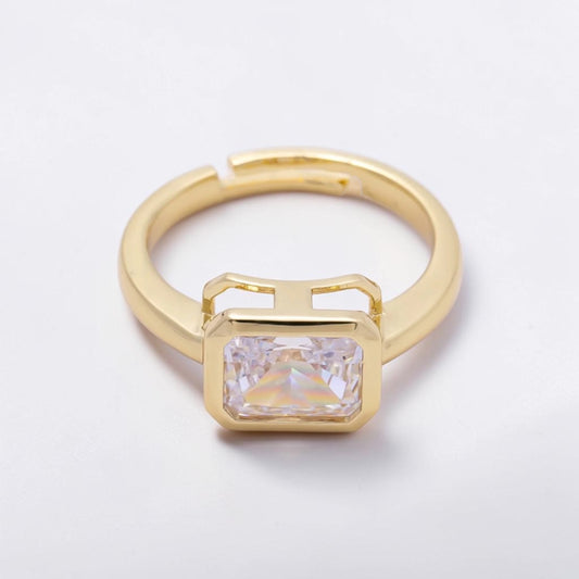 Radiant Square Bezel Ring