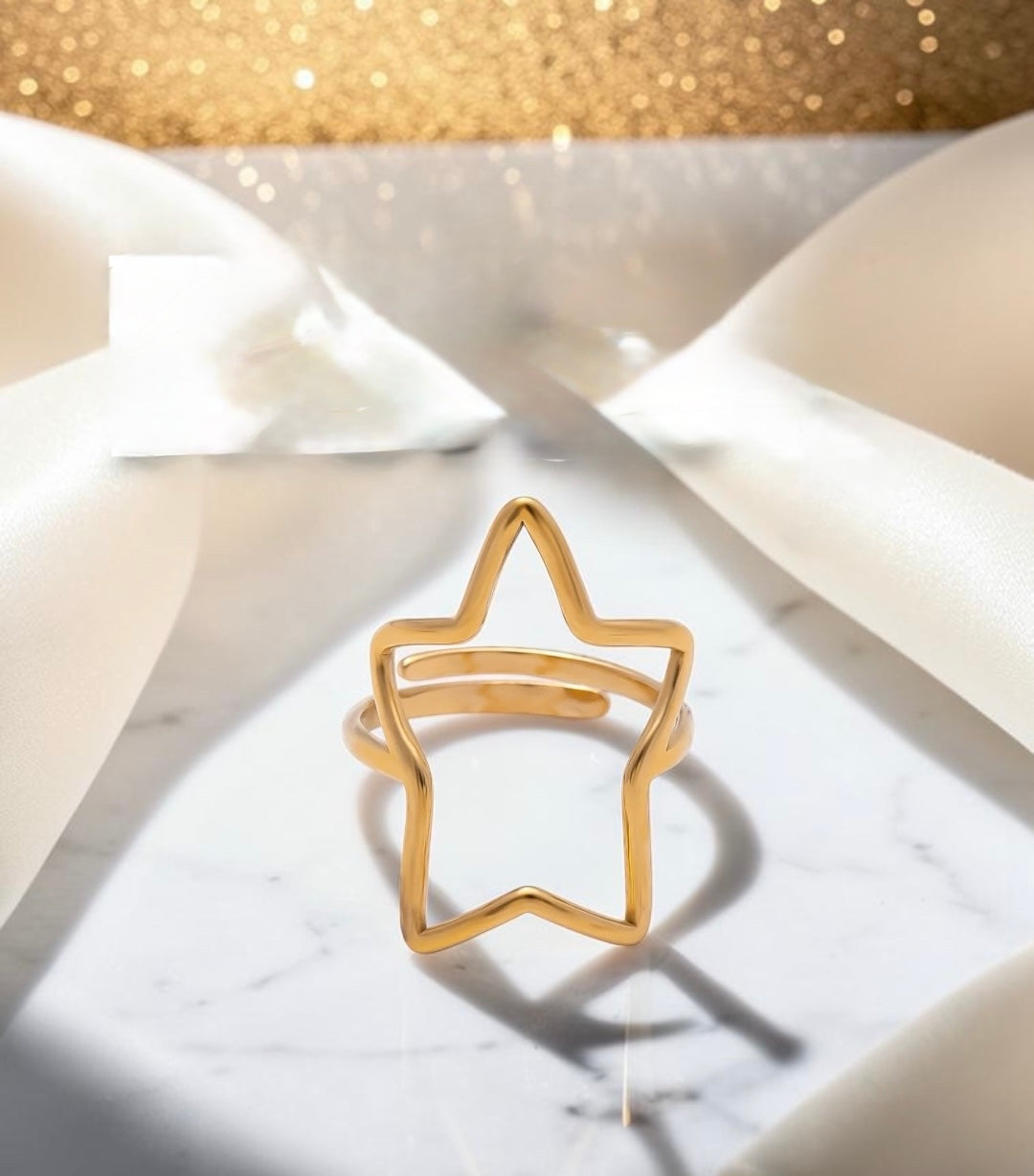 Wish Upon A Star Bezel Ring
