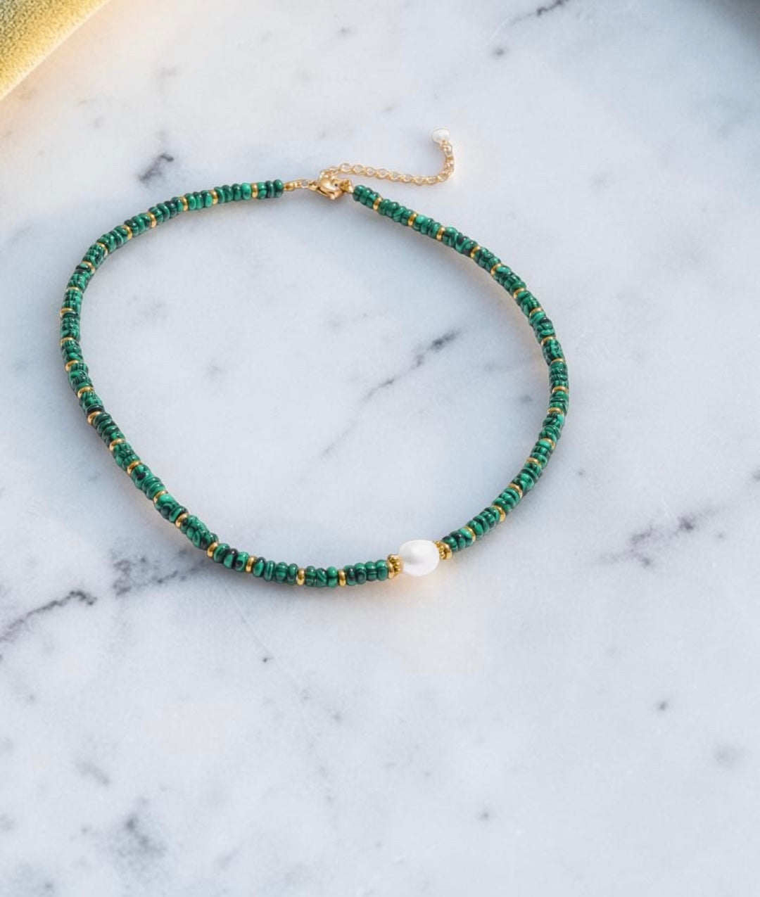 Natural Stone Handmade Beads w/Pearl