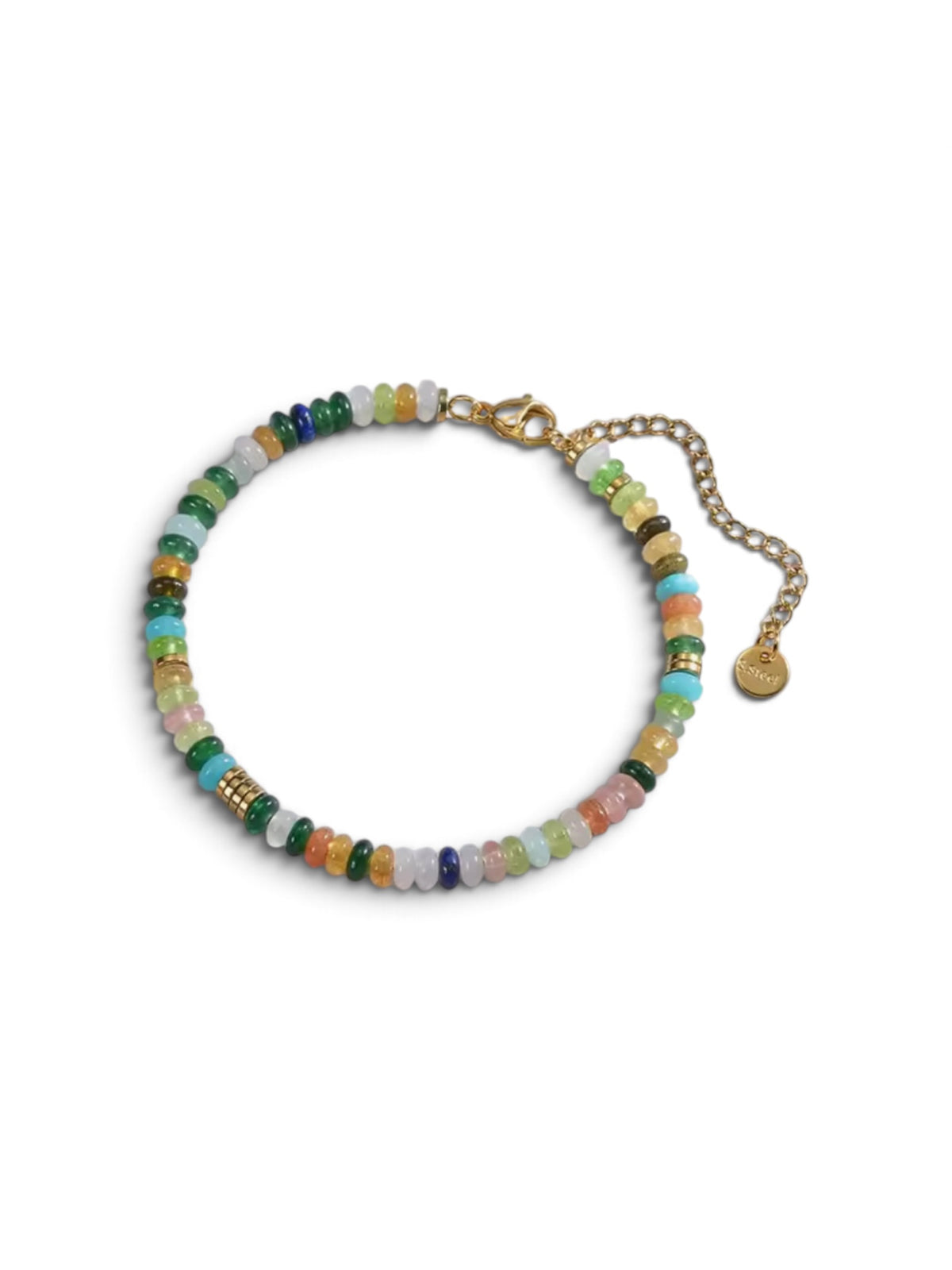 Pastel Meadow Gemstone Beaded Bracelets