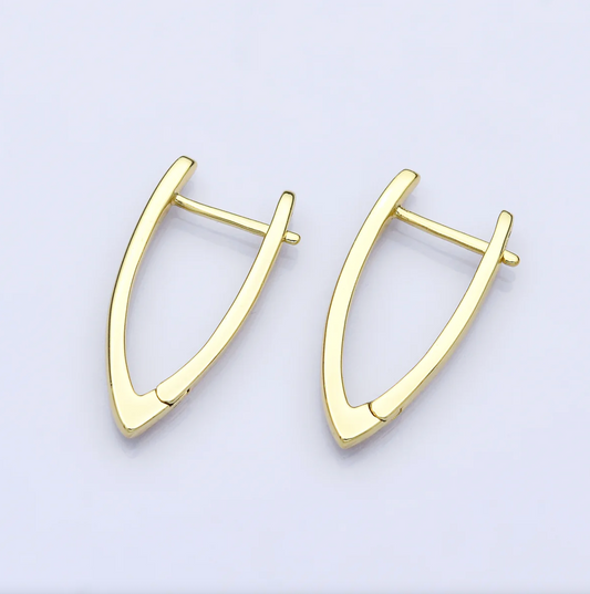 Ellipse Golden Huggies Earring