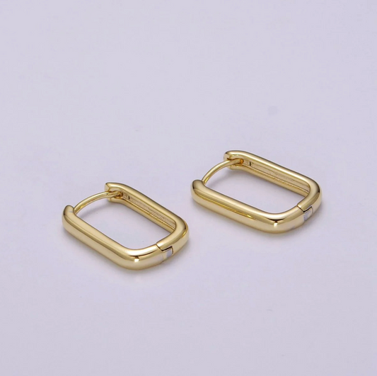 U-Shaped Hoop Earrings