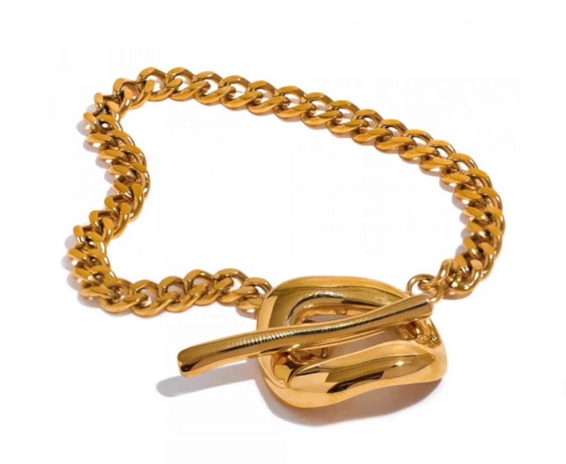 Chain Toggle-Clasps Bracelet