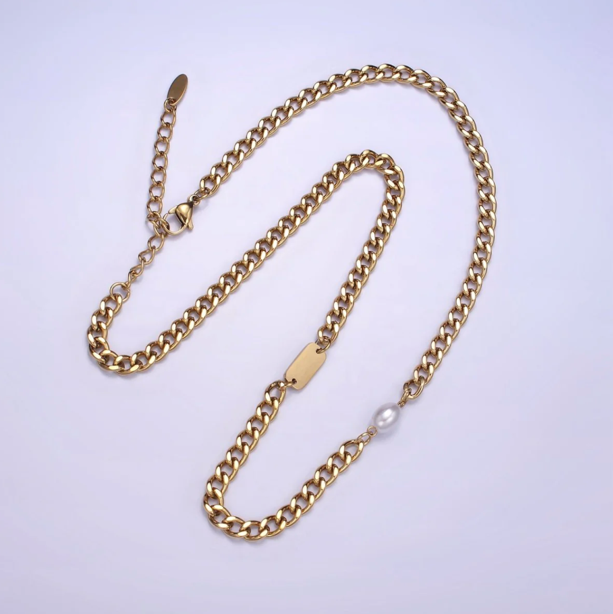 Pearl Royale Cuban Necklace