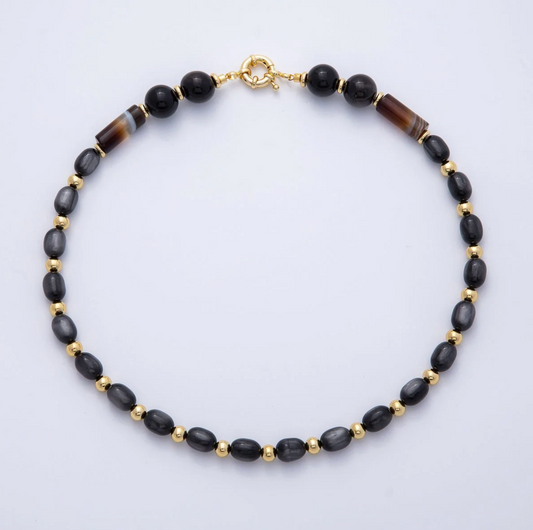 Midnight Beaded Necklace