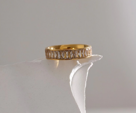 Sliver CZ Eternity Band