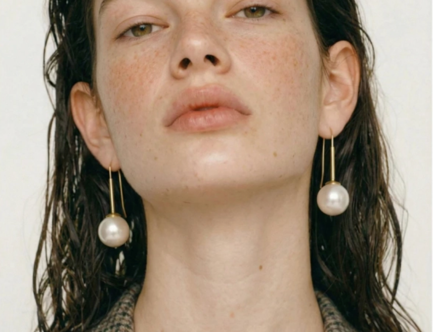 Pearl Statement Drop Earrings
