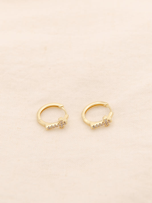 Small Cross Earrings