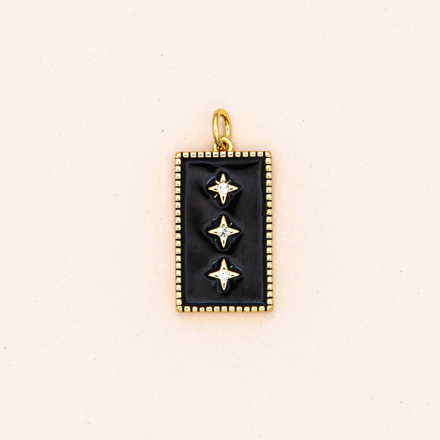 Enamel North Star Tag Charm