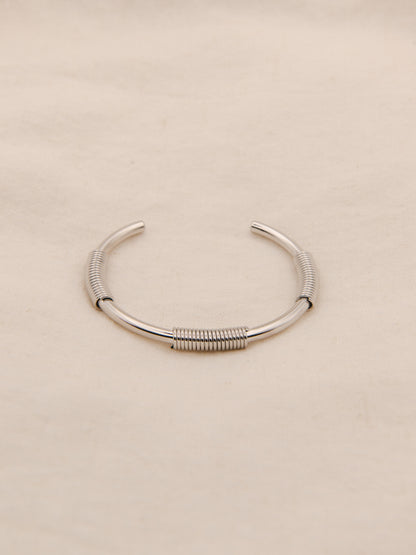 Textured Round Cuff Bracelet