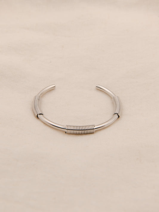 Textured Round Cuff Bracelet
