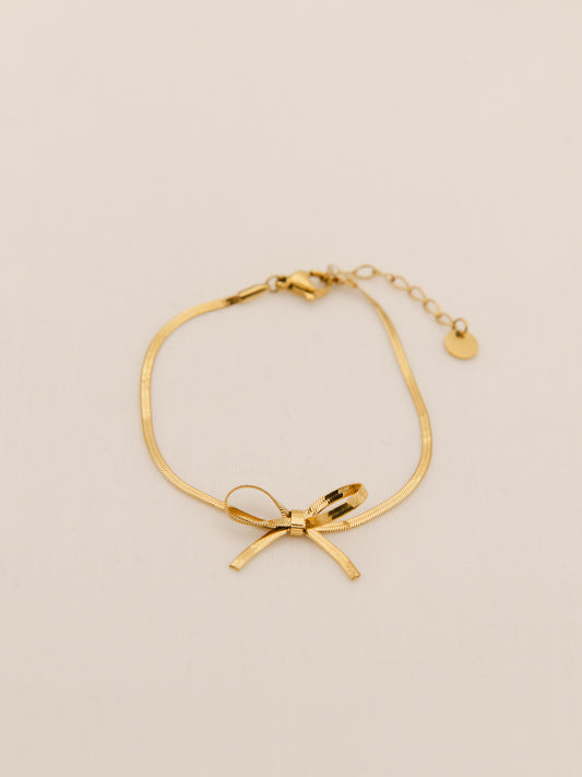 Snake Chain Bowknot Necklace or Bracelet