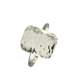 Hammered Rectangle Ring