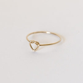 Wire Knotted Heart Ring